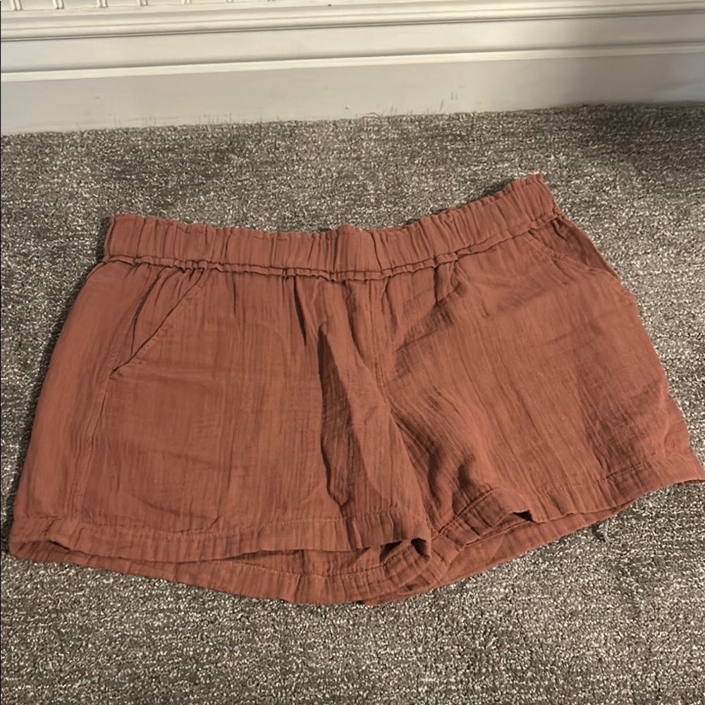Sonoma Brown High Waist Shorts Relaxed Fit